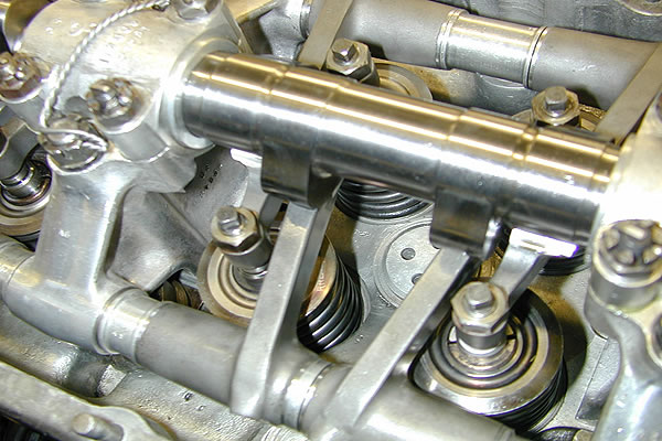 Restored Merlin engine rocker gear